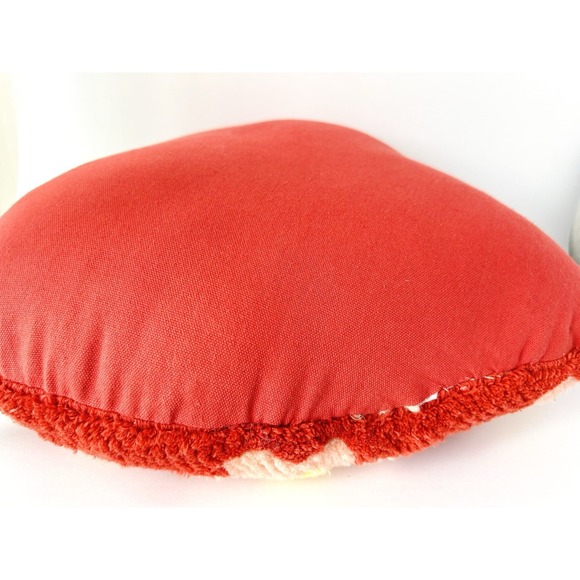 Urban Outfitters Strawberry & Flowers‎  Tufted Throw Pillow 15" - Picture 3 of 5